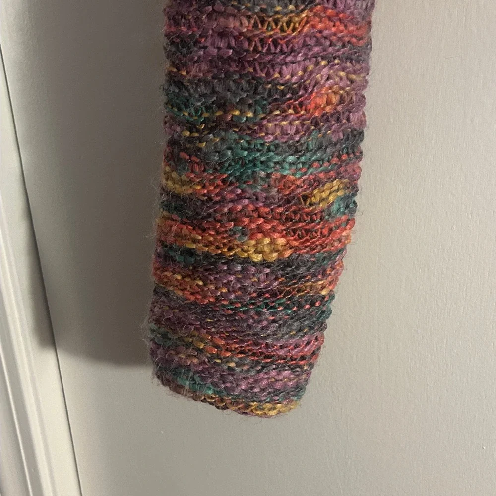 Urban outfitters BDG Multicolor Knit Cropped Cardigan rainbow colors - Picture 5 of 8